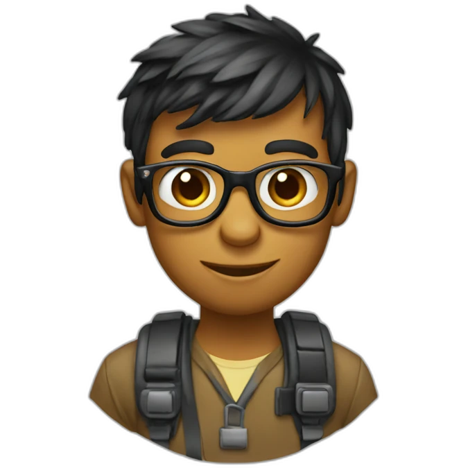 Geek-bonobo emoji