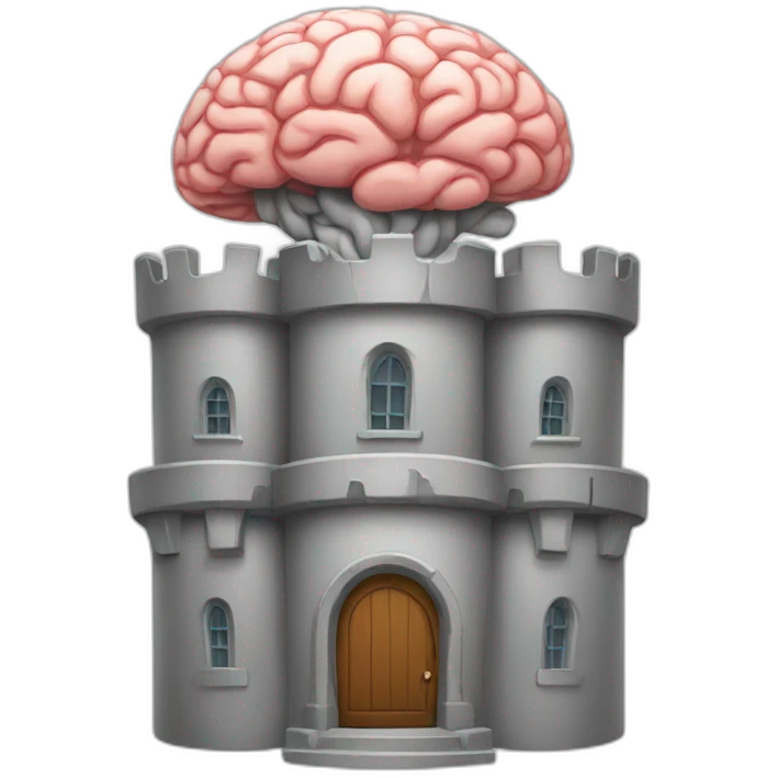Brain castle emoji