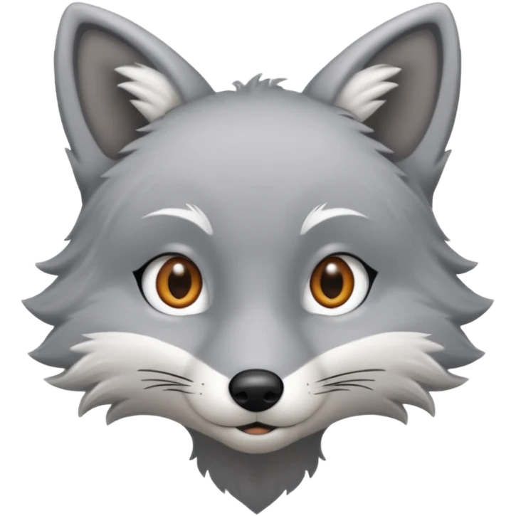 Silver fox  emoji