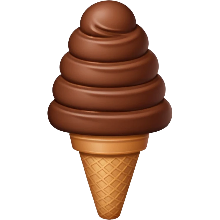 chocolate ice cream emoji