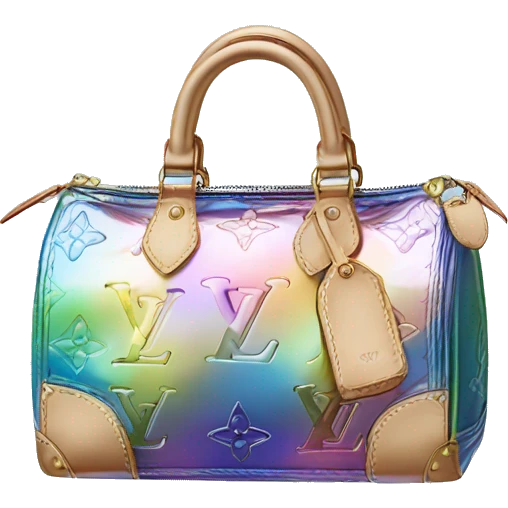 Iridescent Louis Vuitton bag emoji