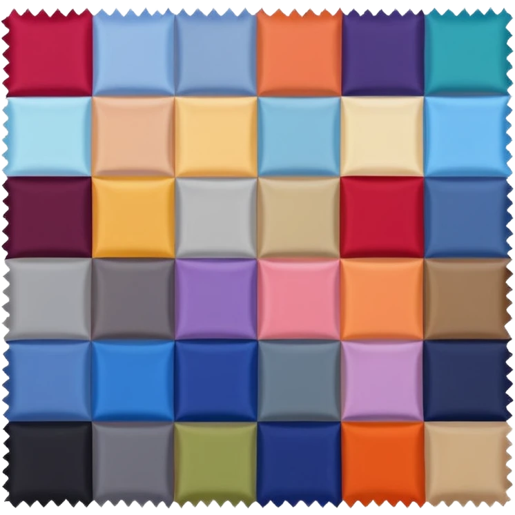 a square of fabric samples  emoji