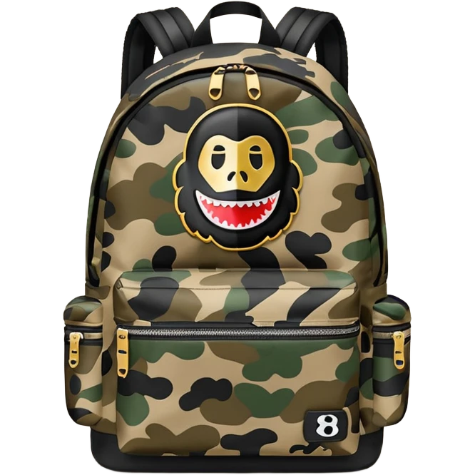 Bape backpack  emoji