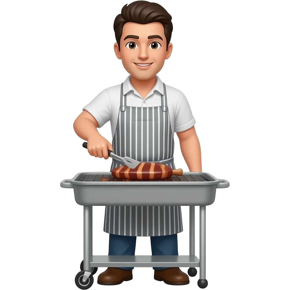 MAN MAKE GRILL MEAT emoji