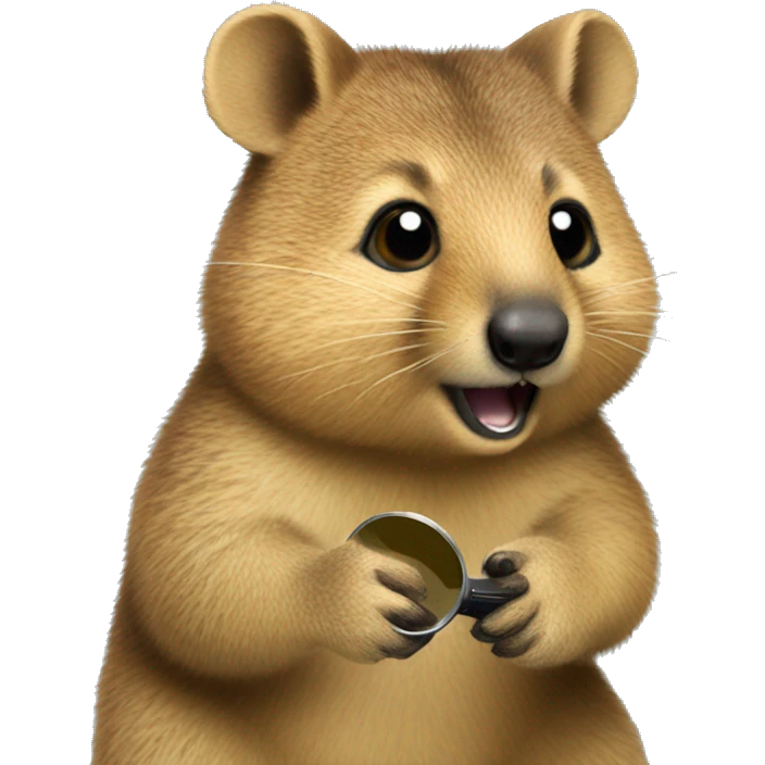 quokka \ magnifier emoji