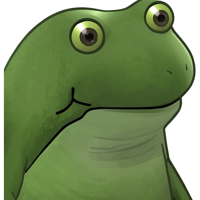 bufo frog with a beach background and ocean waves emoji