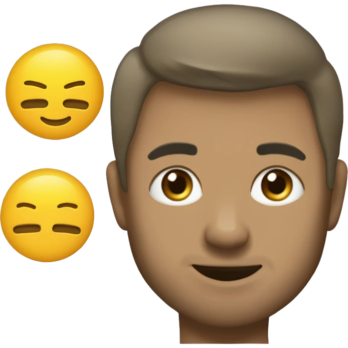 Милый черный котик с желтыми большими глазами и вислоухими ушками  emoji