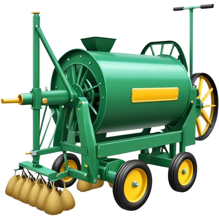 agricultural seeding machine, farm equipment for planting seeds emoji