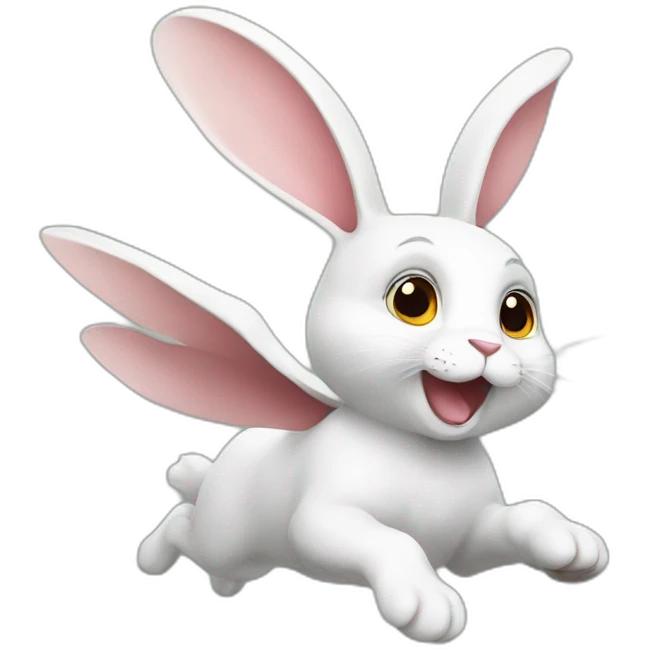 flying rabbit emoji