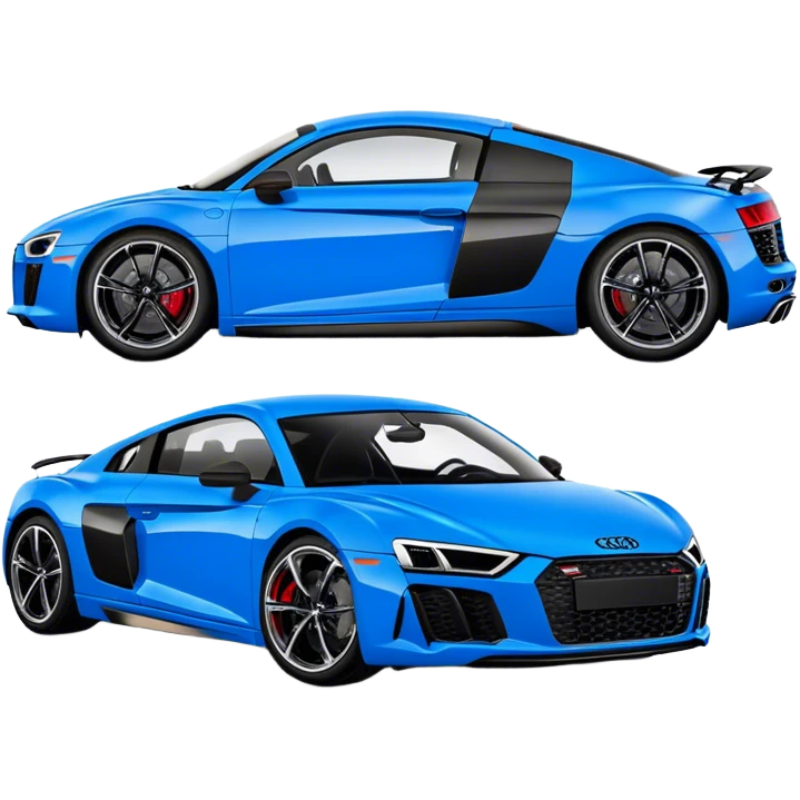 Audi R8 - Audi (Model Year: 2022)(Iconic Blue and Black) emoji