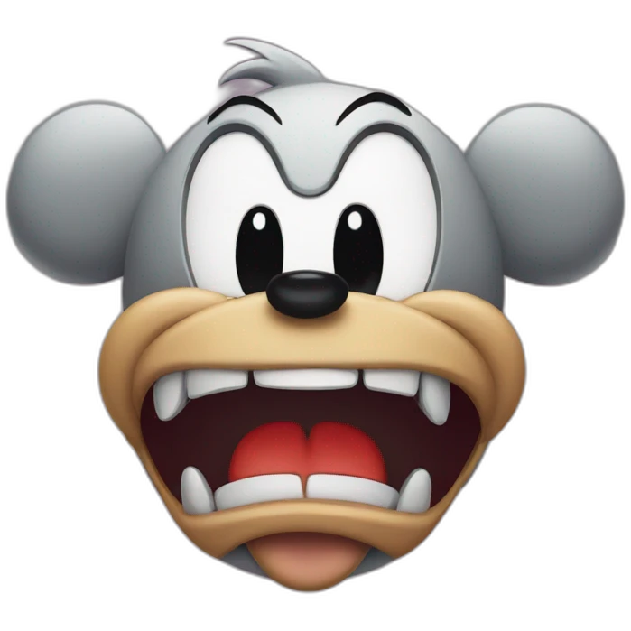 angry Mickey Mouse emoji