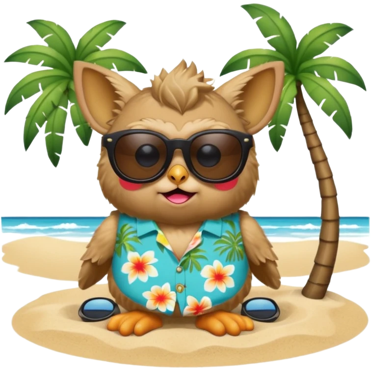 Furby on vacation  emoji