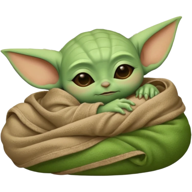baby yoda, sleeping emoji