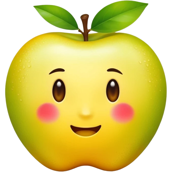 A single halved yuzu fruit, in Apple iPhone emoji style. Bright yellow skin, juicy interior visible, vibrant colors, smooth gradients, glossy highlights, clean simple shapes, no outlines.
 emoji