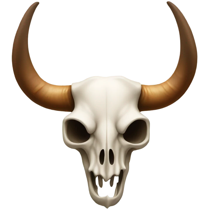 Upside down longhorn emoji