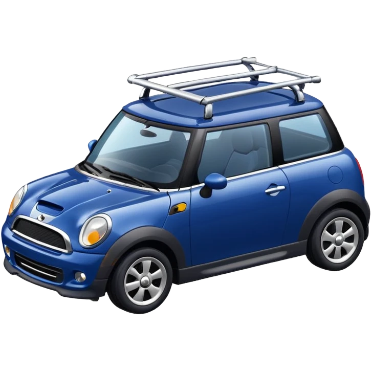 Dark blue mini with roof bars emoji