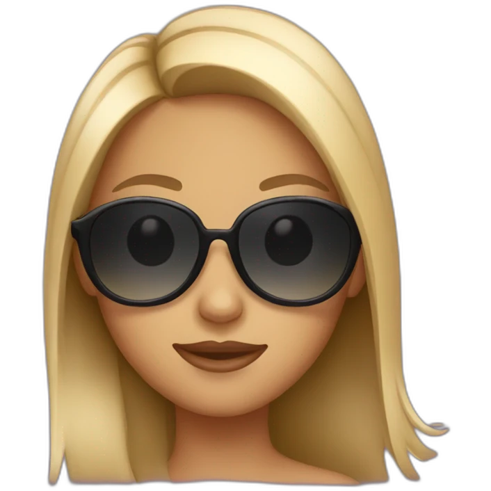 Girl with sunglasses emoji
