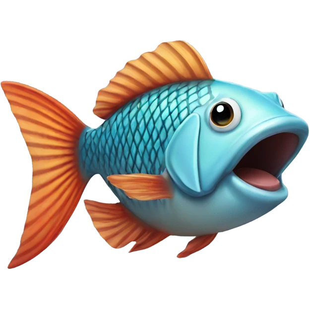 Fish blowing a kiss  emoji