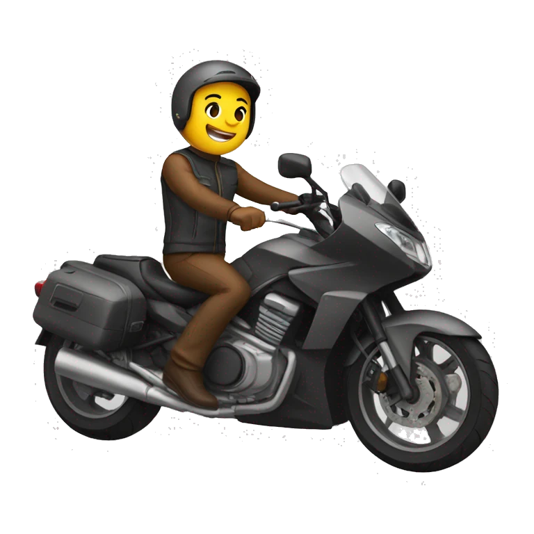 Andar en moto emoji