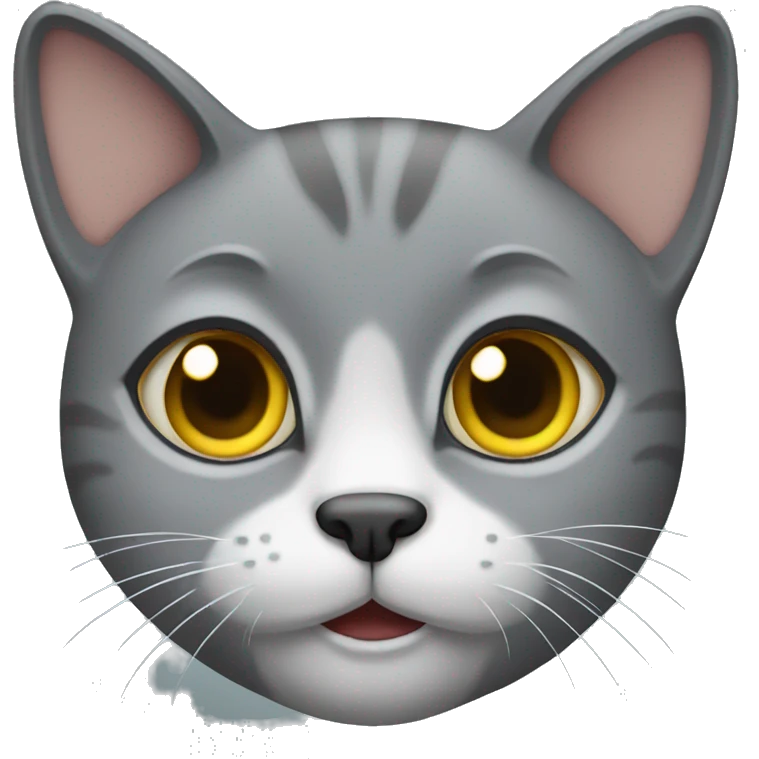 Gray cat emoji