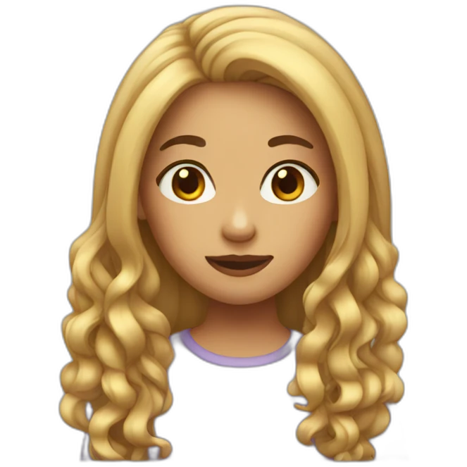 girl with so long hair emoji