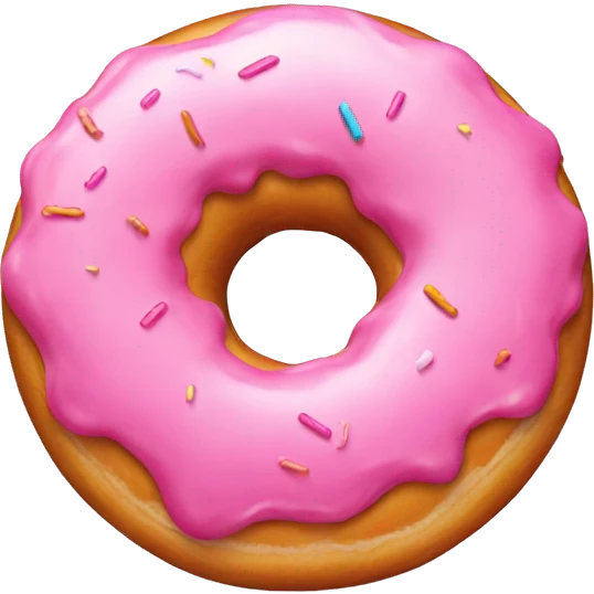 Pink donut  emoji