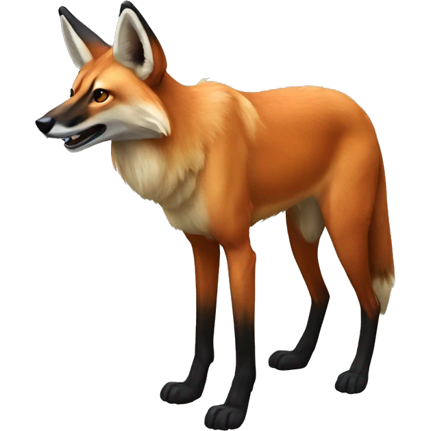 Maned wolf emoji