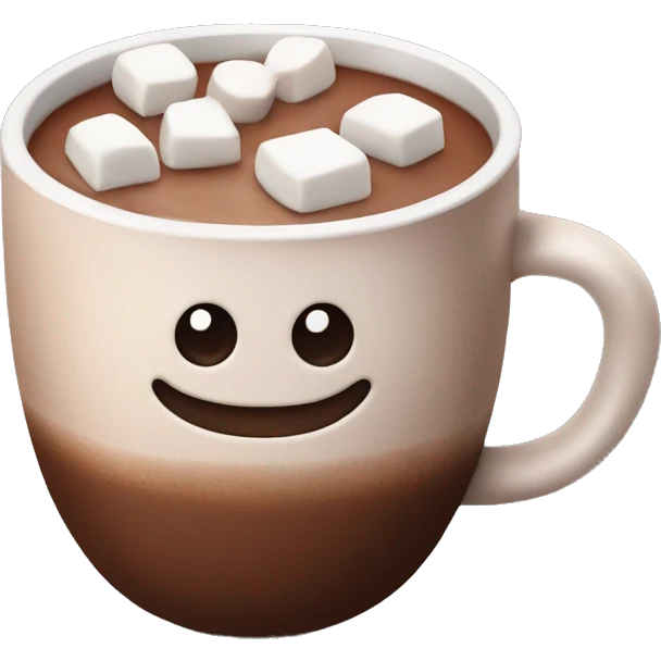 Hot chocolate with marshmallows  emoji