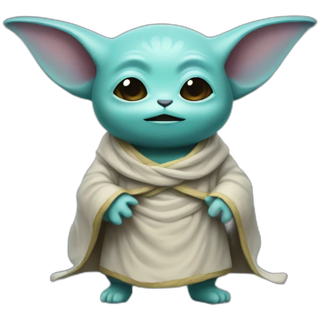Grogu Cosmic méditation  emoji