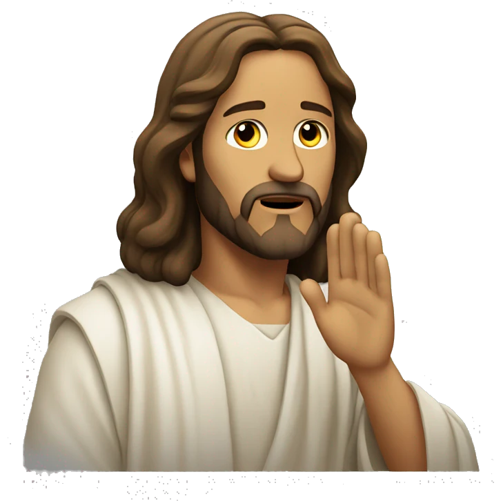 jesus christ pray emoji