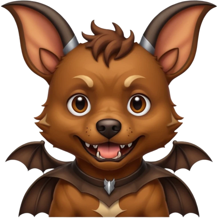 dog with horns and bat wings emoji