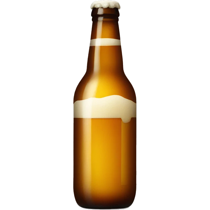 A bottle of beer emoji