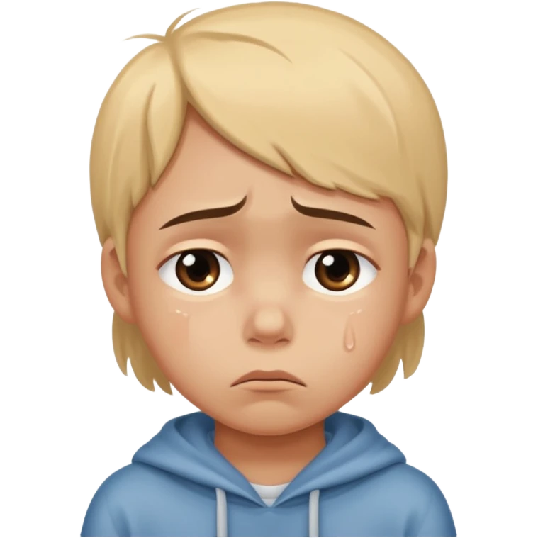 child with Shame - painful feeling from consciousness of guilt or dishonor emoji