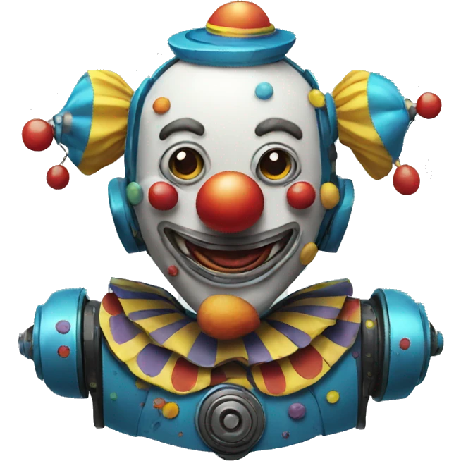 Clown robot emoji