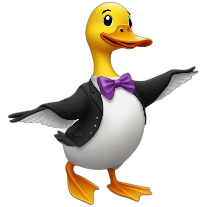 Dancing duck emoji