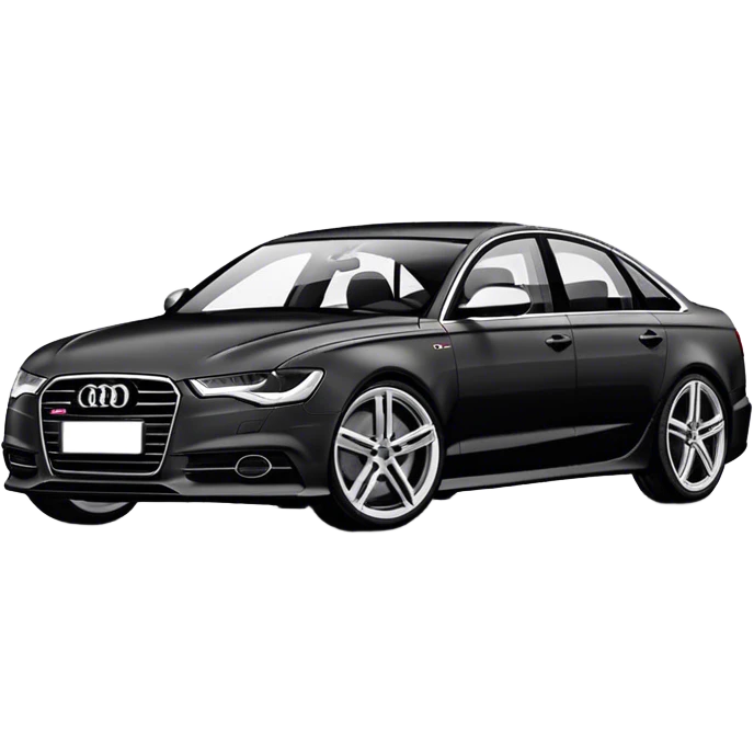 Audi A6 Matt Black C7 emoji