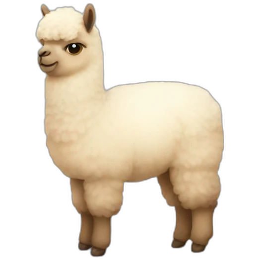 cute alpaca code emoji