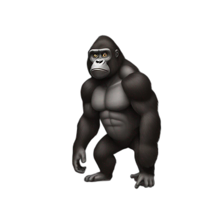 Gorille musculaire emoji