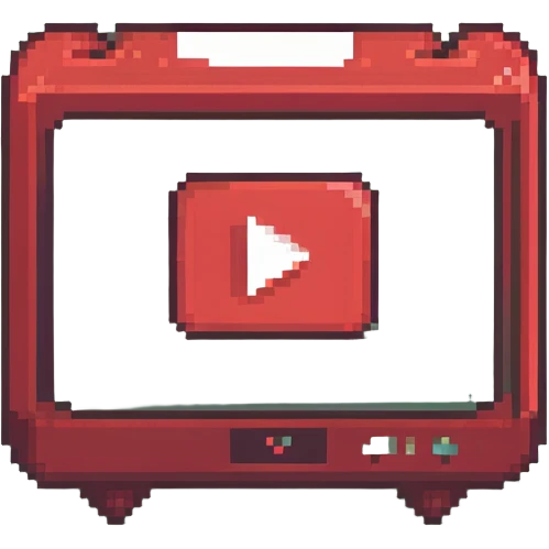 red video streaming icon emoji