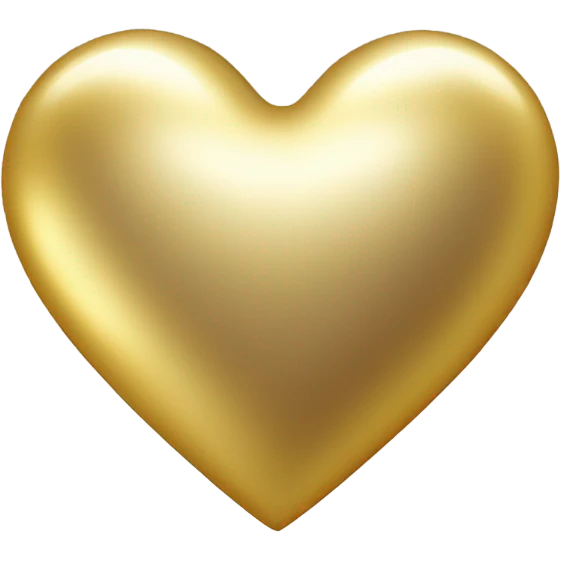 Single Gold heart emoji