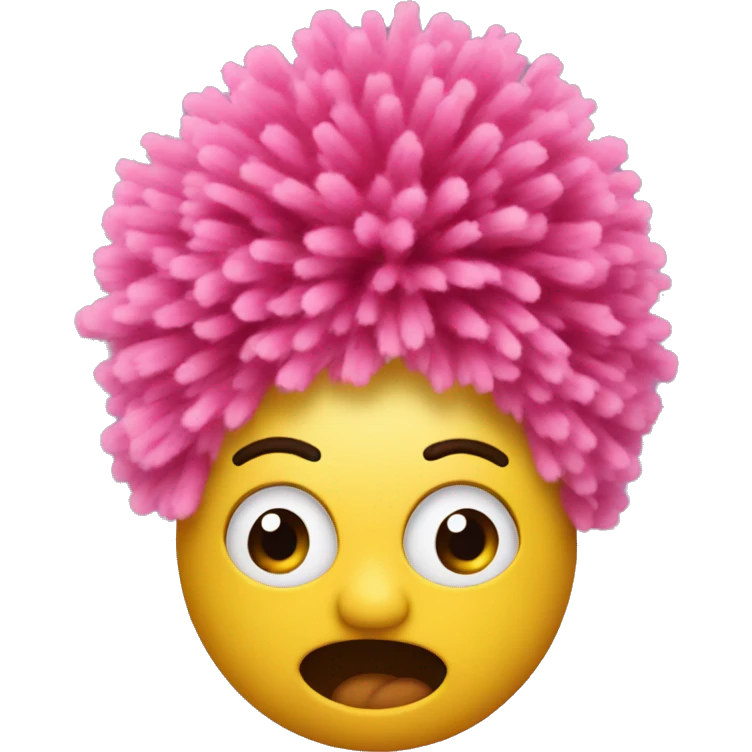 show with pom pom on front emoji