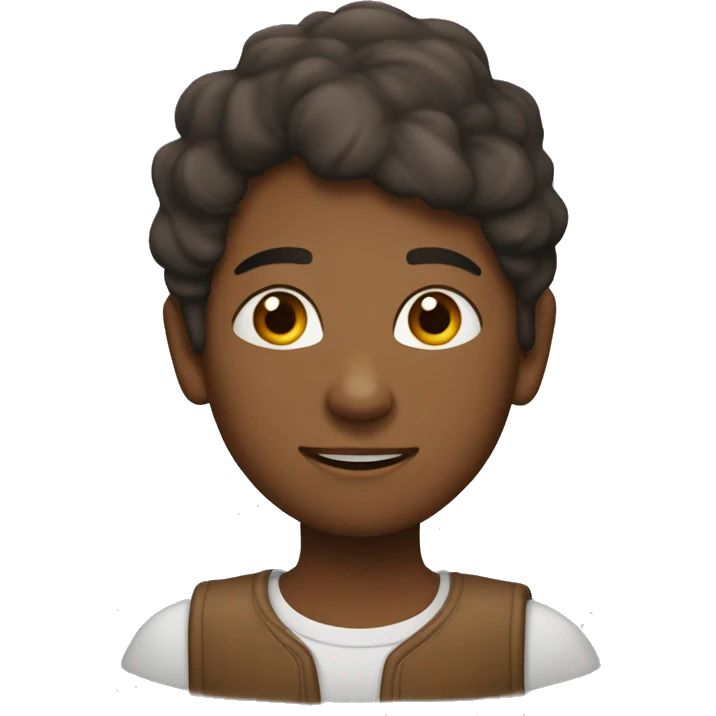 девушка с темно-коричневыми длинными волосами, emoji