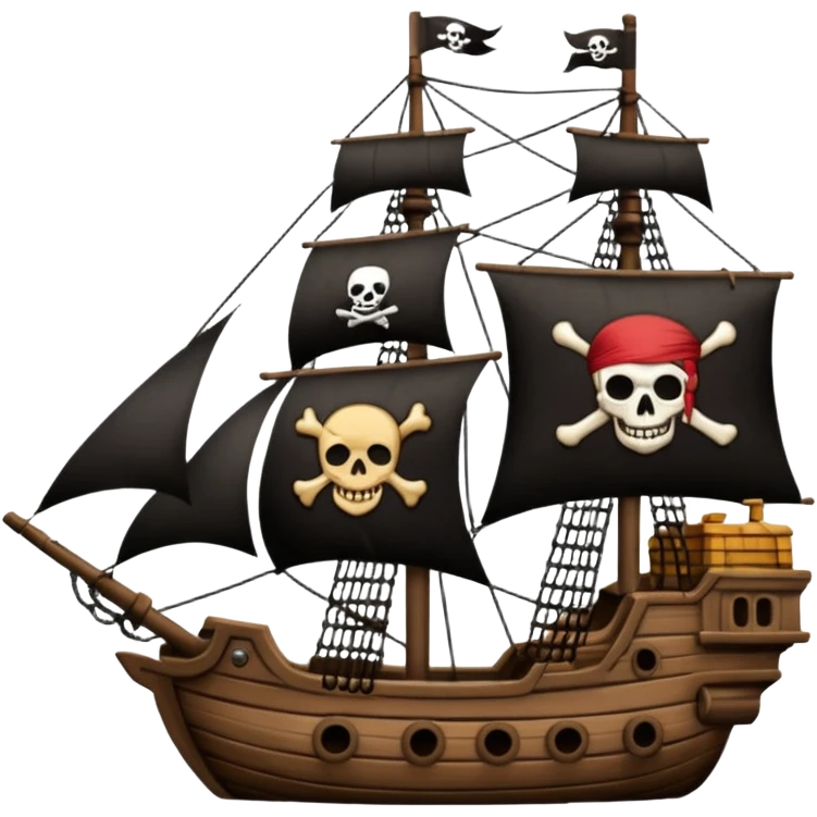 Crea un emoji di un timone di una nave pirata emoji