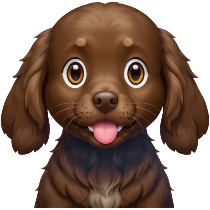 Boykin spaniel blowing kiss  emoji