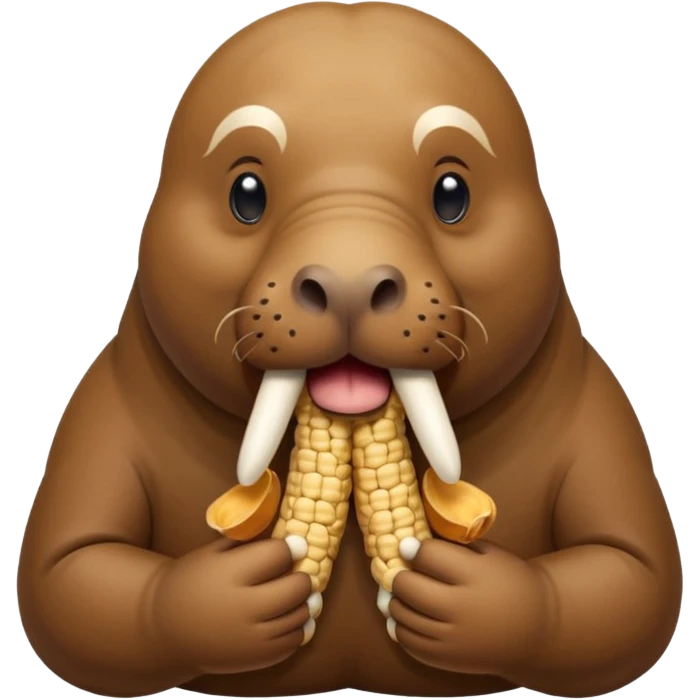 Walrus holding peanuts emoji