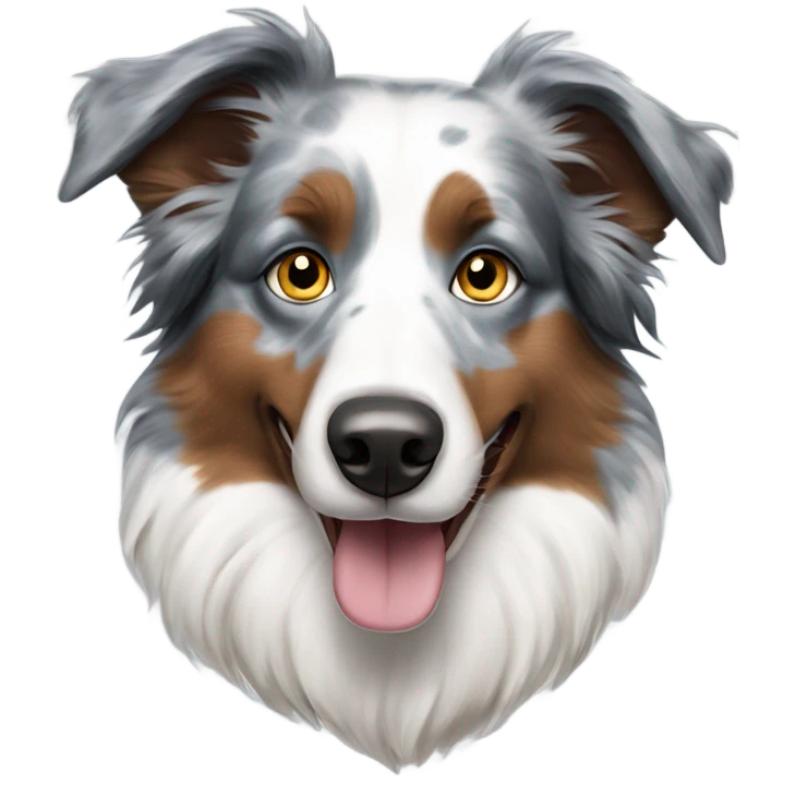 border collie blue merle  emoji