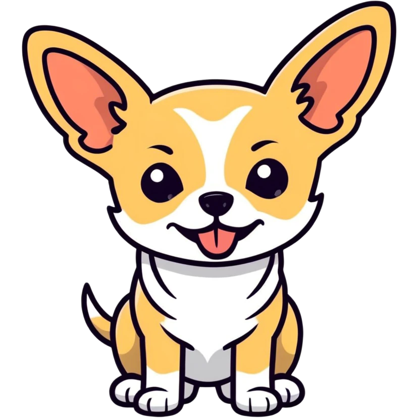 Chihuahua saying I love you  emoji