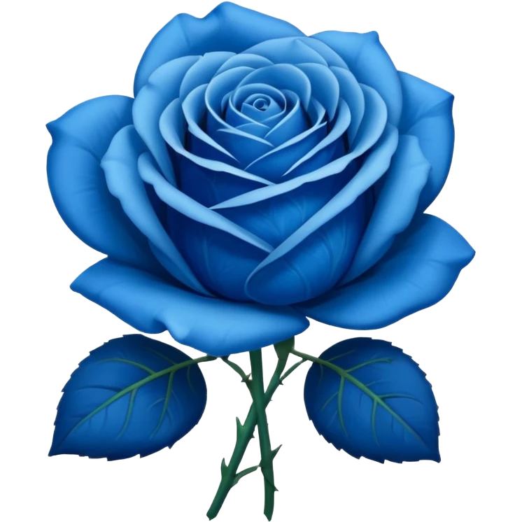 Rosa azul emoji