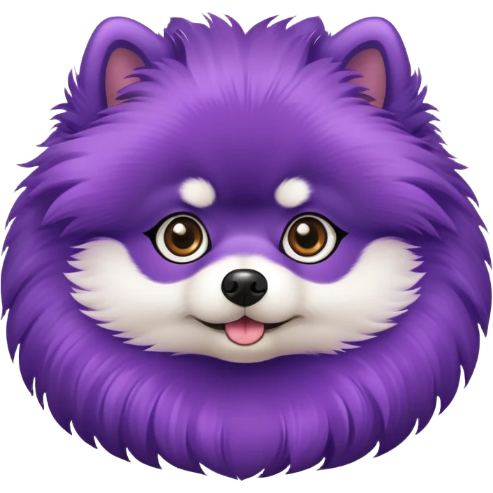 Purple Pomeranian  emoji