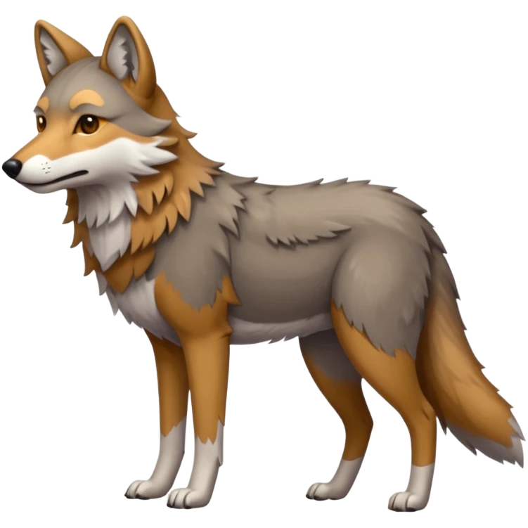 Coywolf (full body) emoji